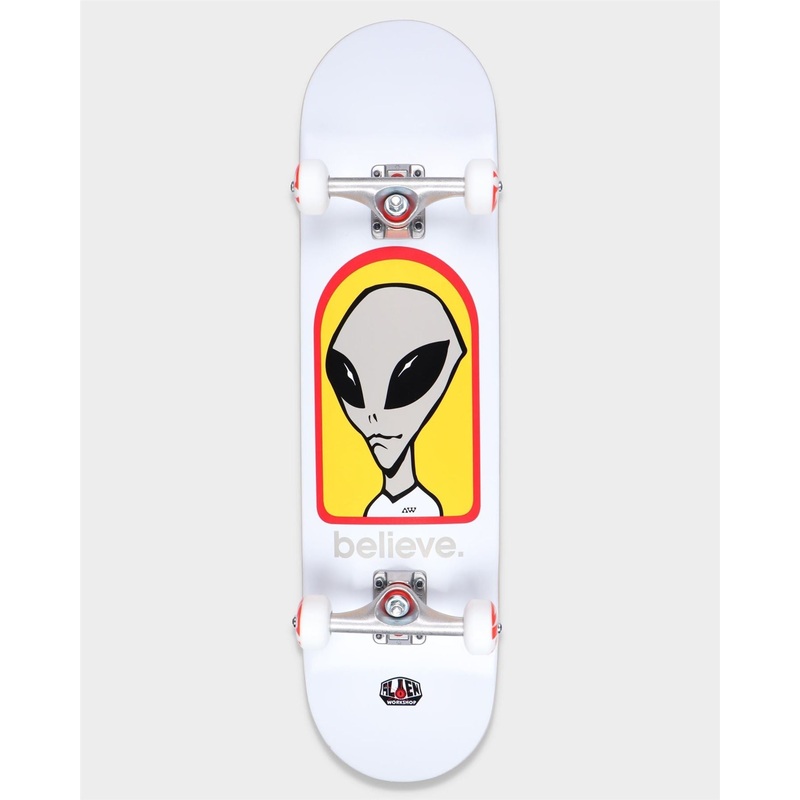 Alien Workshop Believe White Complete Skateboard - 8.0"