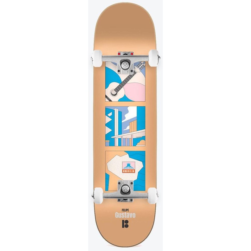 Plan B Squares Gustavo Skate x Venom Custom Complete Skateboard - 7.87"