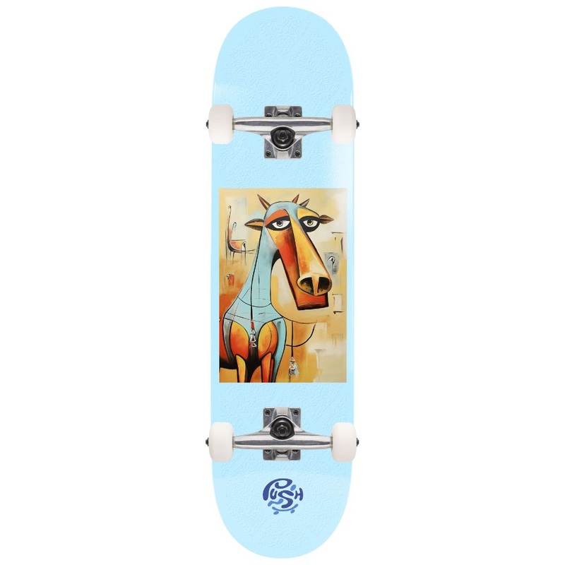 Push Tunisia MLSL Light Blue Complete Skateboard - 8.5"