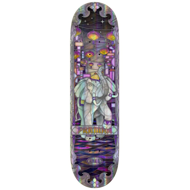 Real Praman Holo CathedraL Skateboard Deck - 8.5"