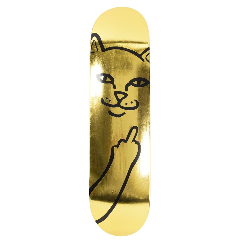 Rip N Dip Lord Nermal (Gold) Skateboard Deck - 8.0"