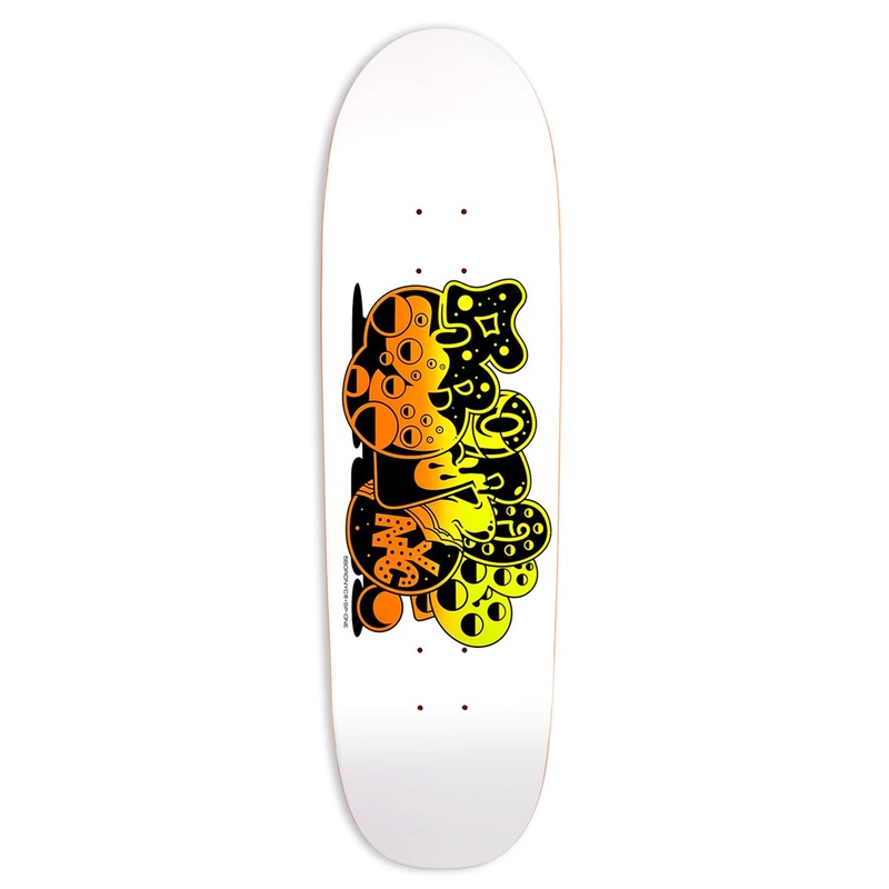 5Boro x SPONE Bubble Orange / Yellow (Shred Shape) x Skateboard Deck - 5.0"