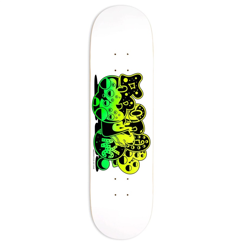 5Boro x SPONE Bubble Yellow/Green x Skateboard Deck - 5.0"