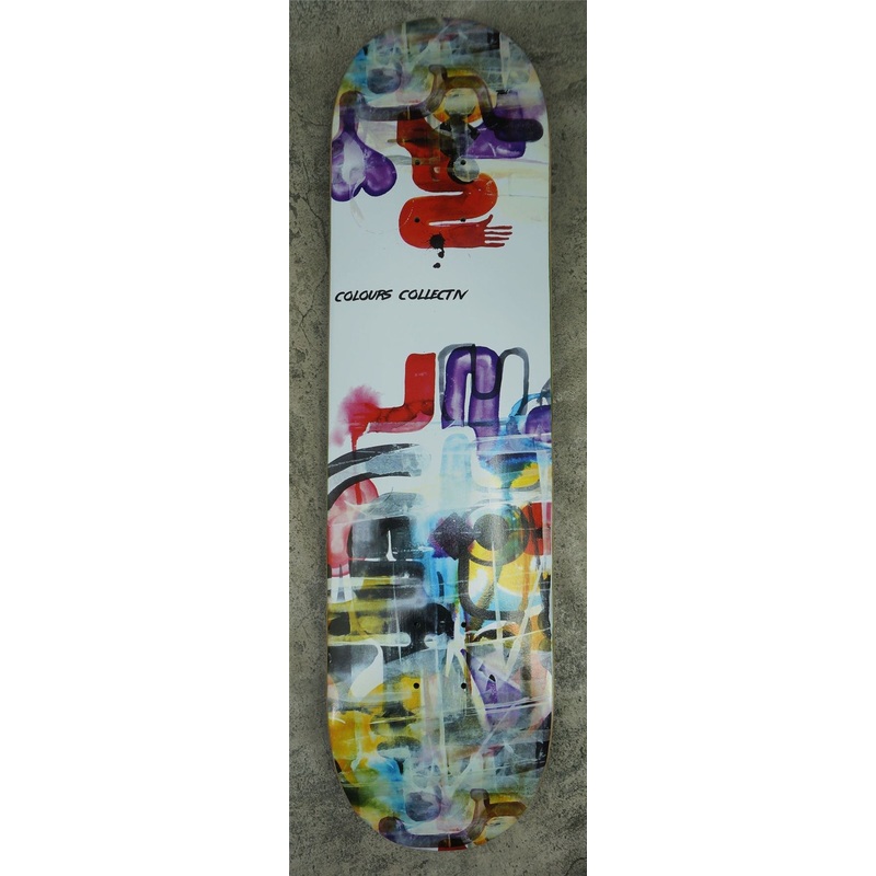Colours Skateboard Will Barras Grunge Logo Skateboard Deck - 8.4"