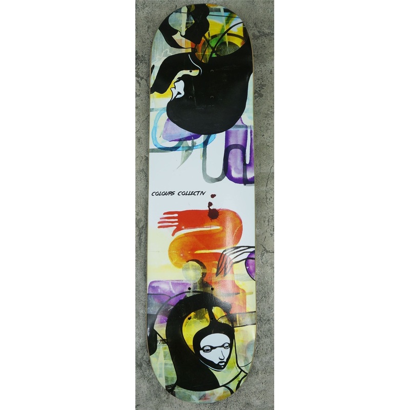 Colours Skateboard Will Barras Grunge Queen of Hearts Skateboard Deck - 8.15"