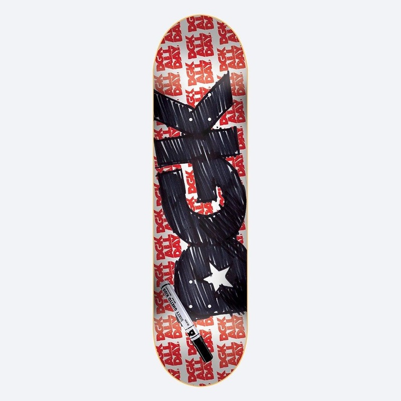 DGK Scribble  Skateboard Deck - 7.9"