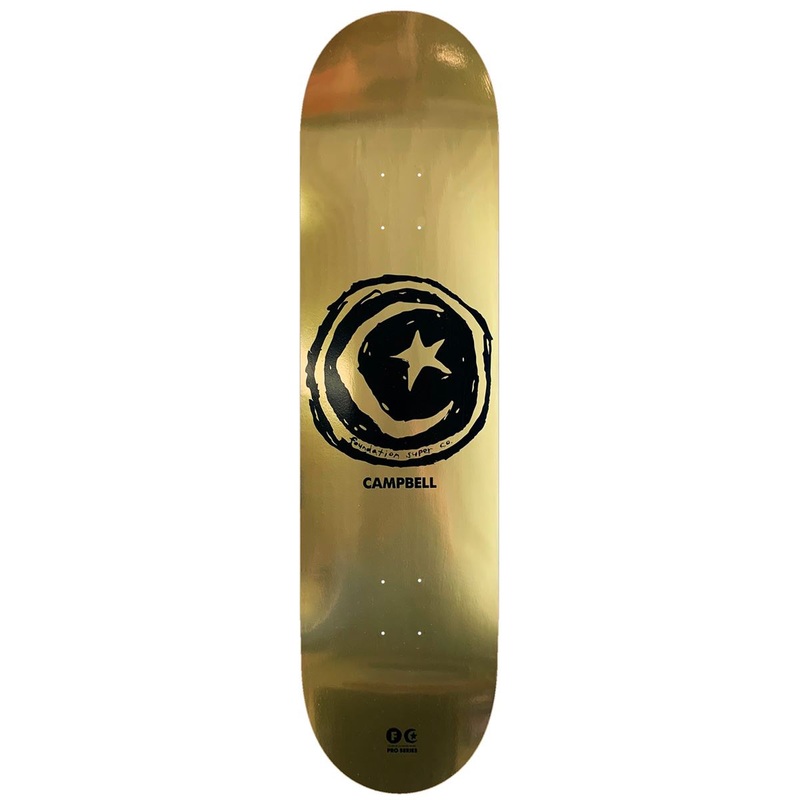 Foundation Aidan Campbell 'Star & Moon' Skateboard Deck - 8.38"