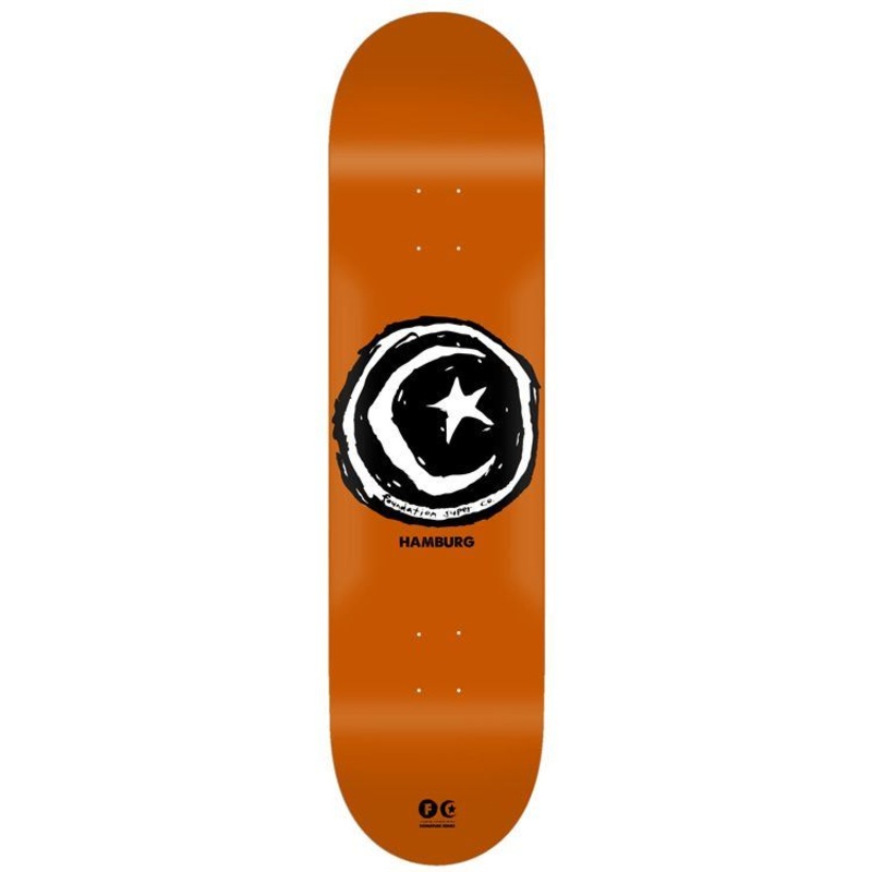 Foundation Hamburg 'Star & Moon' Skateboard Deck - 8.75"