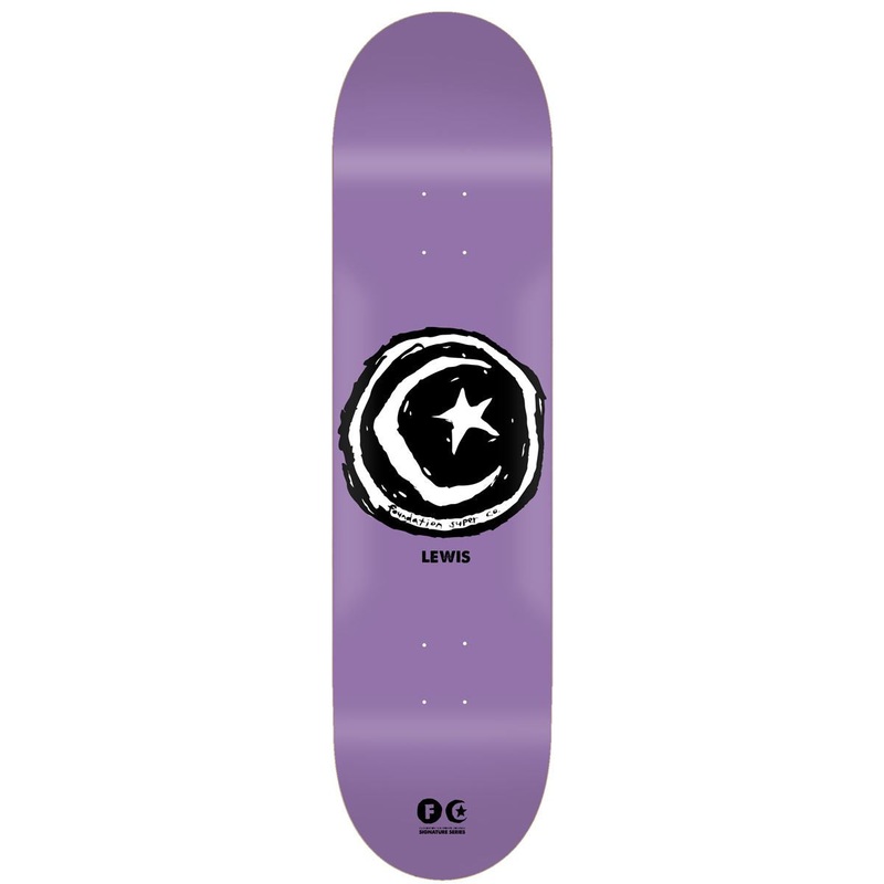 Foundation Julian Lewis 'Star & Moon' Skateboard Deck - 8.25"
