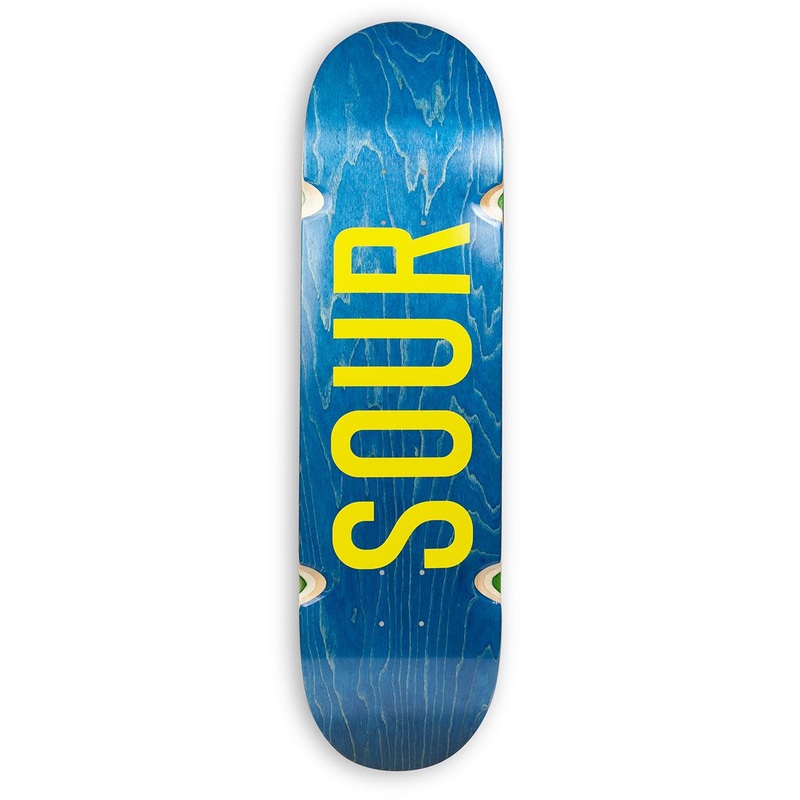 Sour Solution Army Blue/Yellow (Skateboard Wheels Wells) Skateboard Deck - 8.6"