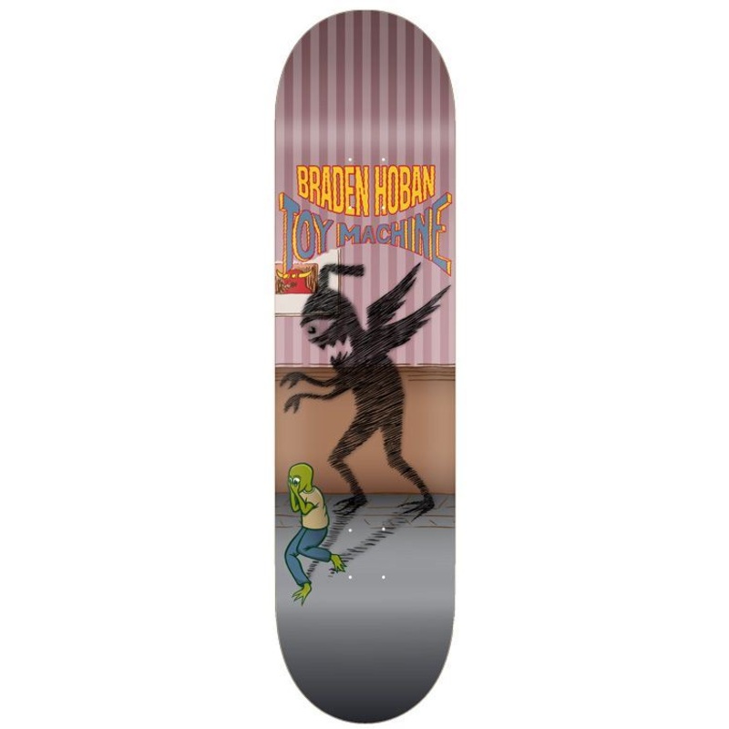 Toy Machine Braden Hoban Shadow Skateboard Deck - 8.0"