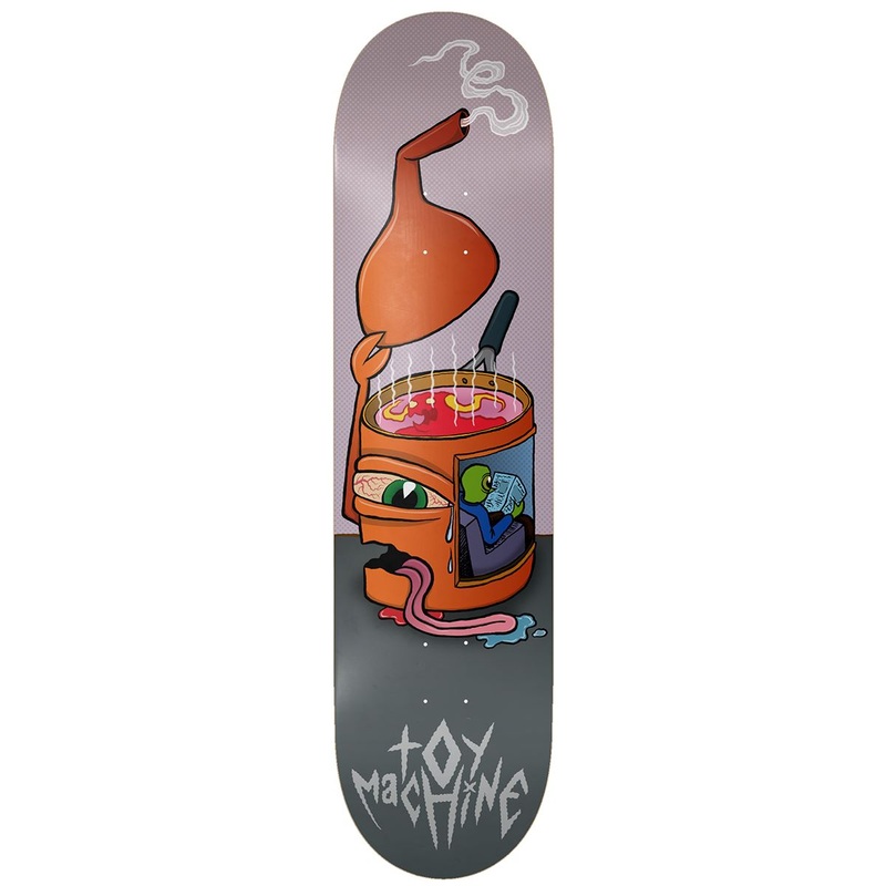 Toy Machine Brain Sizzle Skateboard Deck - 8.38"