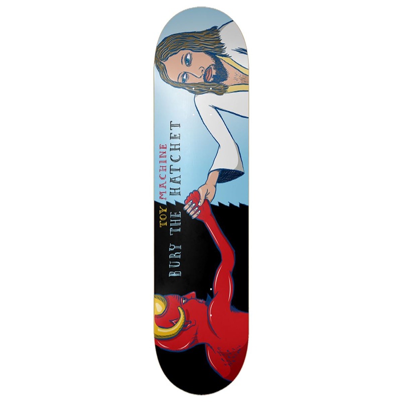 Toy Machine Bury The Hatchet (Symmetrical Shape) Skateboard Deck - 8.0"