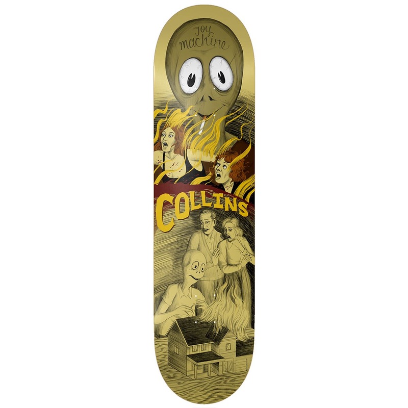Toy Machine Collins Horror Show Skateboard Deck - 8.13"