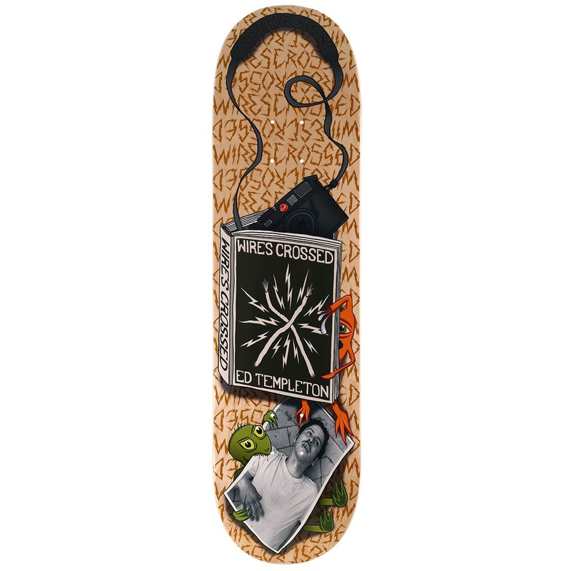 Toy Machine Ed Templeton 'Wires Crossed' Skateboard Deck - 8.25"