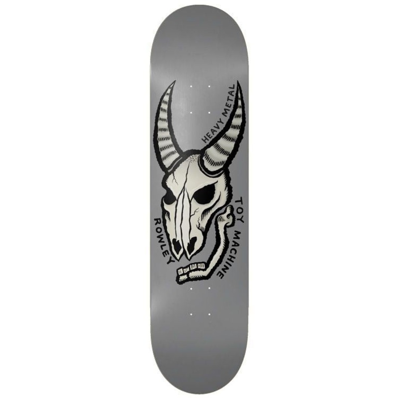 Toy Machine Geoff Rowley 'Heavy Metal' Grey Skateboard Deck - 8.75"