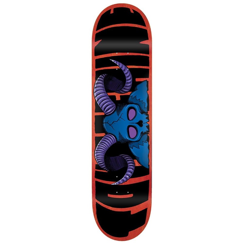 Toy Machine Horns Red Skateboard Deck - 8.5"