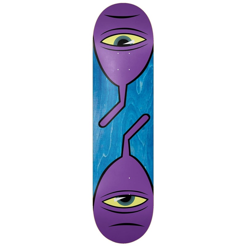 Toy Machine Sect Symmetrical Purple (Symmetrical Shape) Skateboard Deck - 8.5"