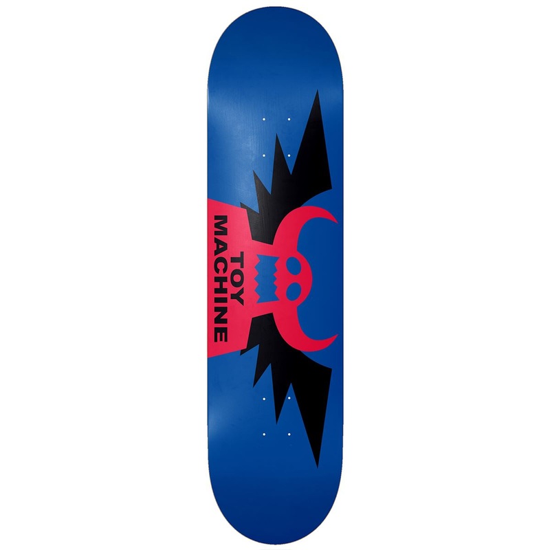 Toy Machine Winged Blue Skateboard Deck - 8.5"