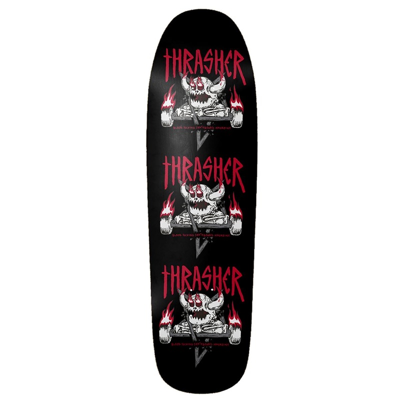 Toy Machine x Thrasher 'MonsterGram' Shaped Skateboard Deck - 9.5"