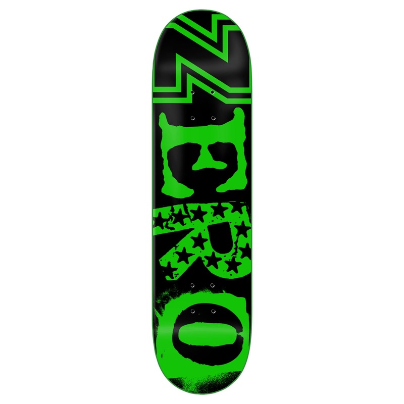 Zero Skateboard Legacy Ransom Green Dipped Skateboard Deck - 8.25"