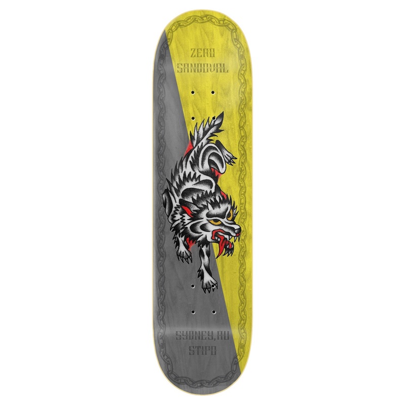 Zero x Nik Stipo Skateboard Tommy Sandoval Skateboard Deck - 8.375"