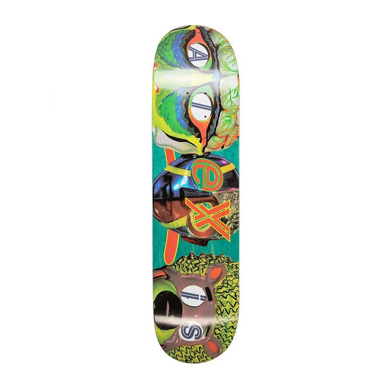 Alltimers Skateboard Alexis Sablone Mask Skateboard Deck - 8.0"