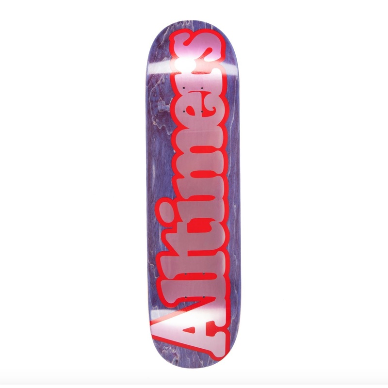 Alltimers Skateboard Red Broadway Skateboard Deck - 8.5"