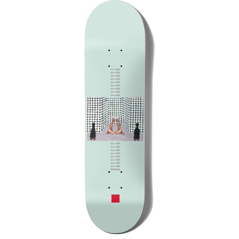 Chocolate L8RGRL Doberman Stevie Perez Skateboard Deck - 8.0"