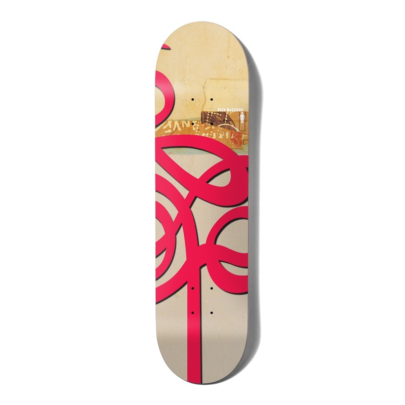 Girl Jenkins Swirls Rick McCrank Skateboard Deck - 8.5"