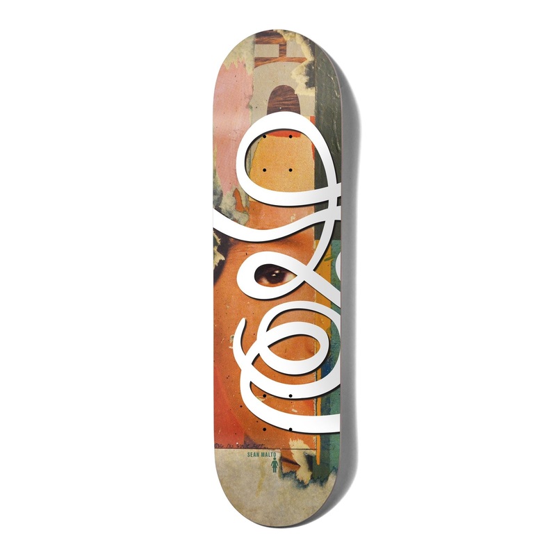 Girl Jenkins Swirls Sean Malto Skateboard Deck - 8.25"