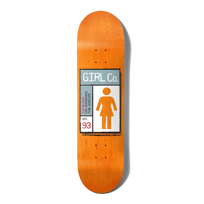 Girl Skateboard Gridbox Rick McCrank Skateboard Deck - 8.5"