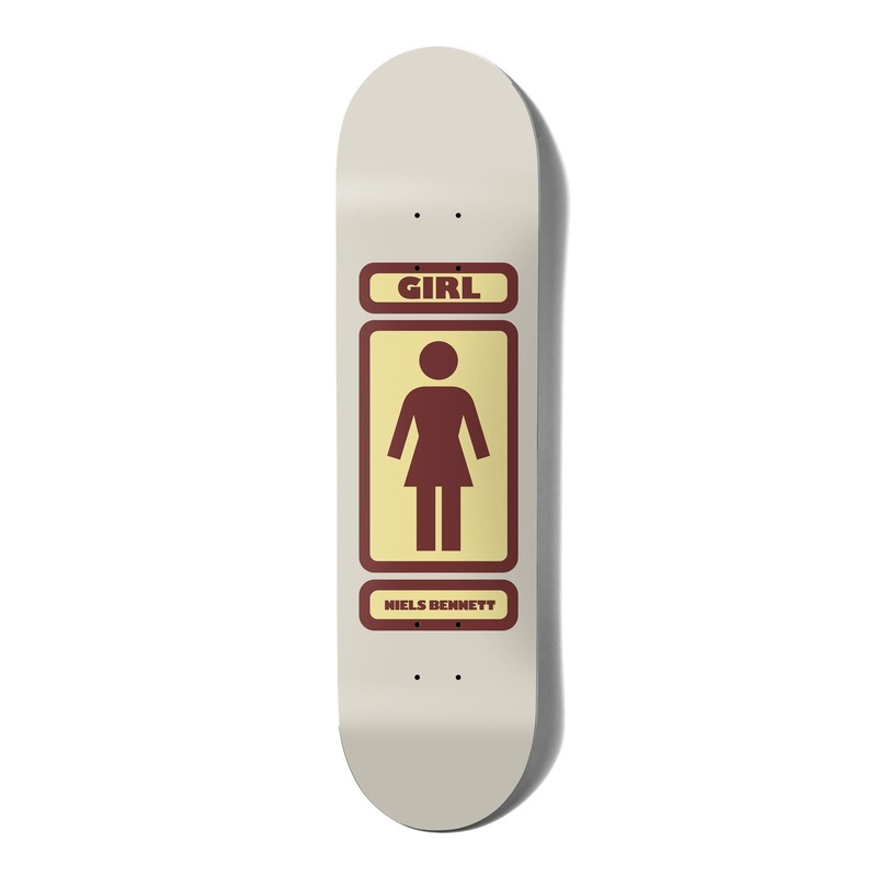 Girl Til W43 Niels Bennett Skateboard Deck - 8.0"