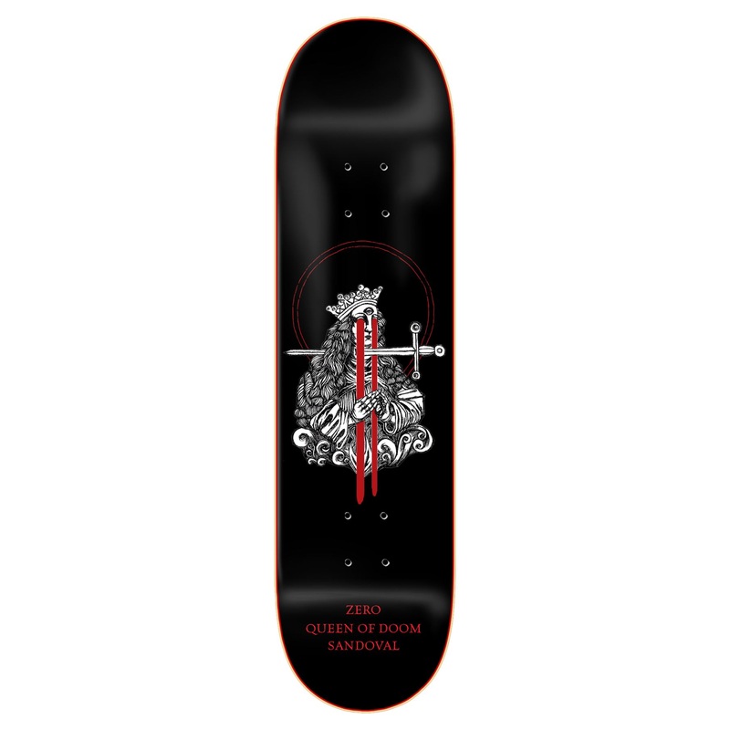 Zero Skateboard Micah Ulrich Queen of Doom Tommy Sandoval Skateboard Deck - 8.375"