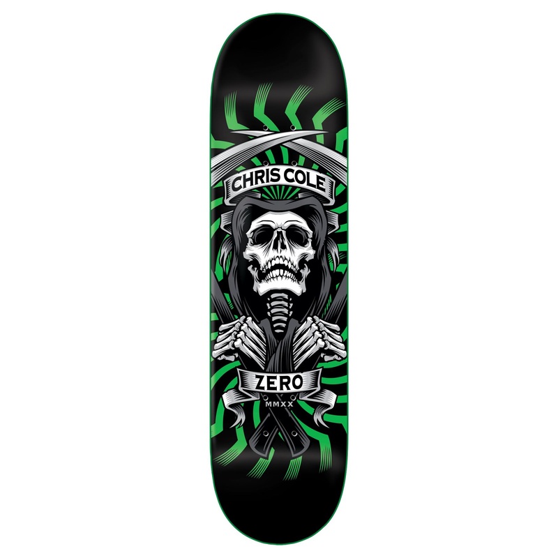 Zero Skateboard MMXX Green Cole Skateboard Deck - 8.0"