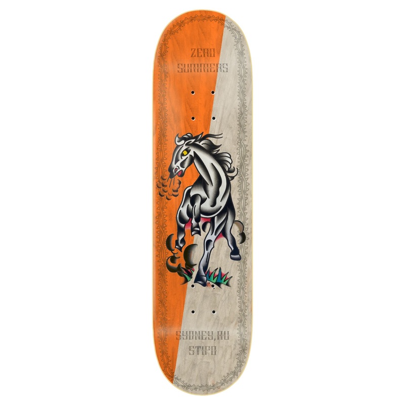 Zero x Nik Stipo Skateboard Gabriel Summers Skateboard Deck - 8.375"