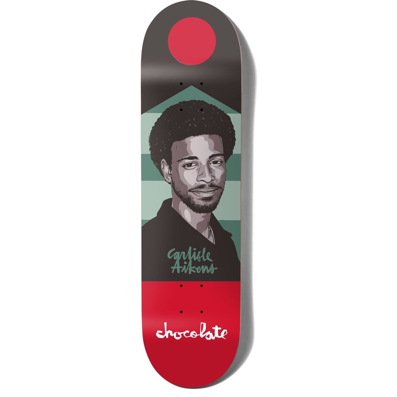 Chocolate Hecox Portrait Carl Aikens Skateboard Deck - 8.25"