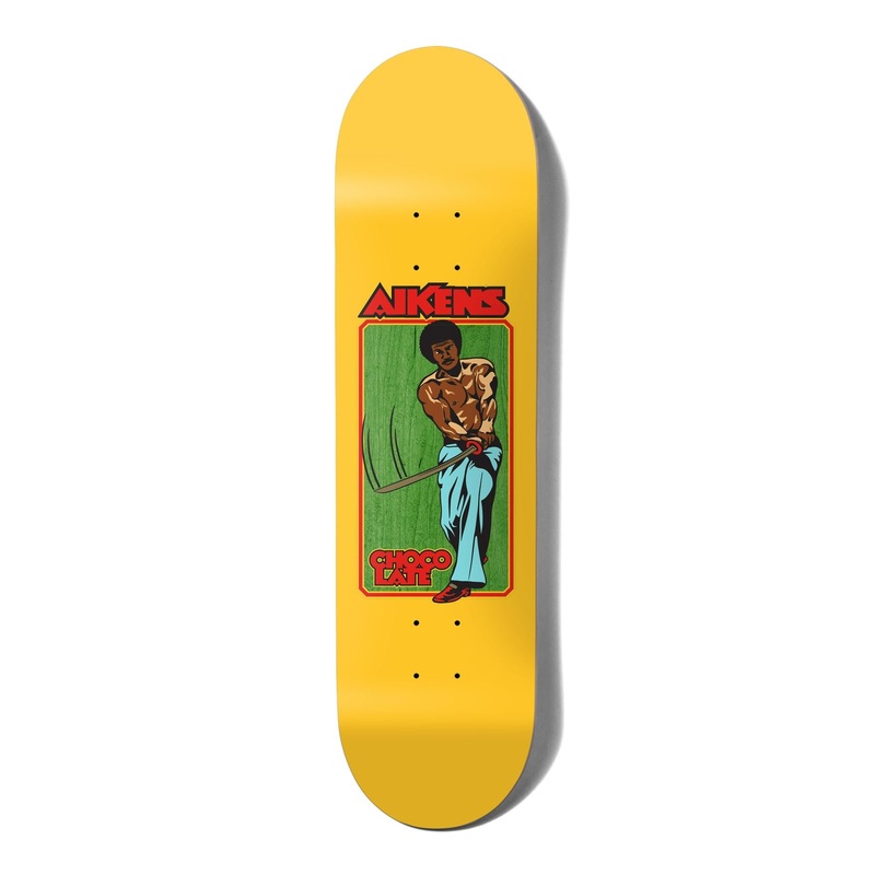 Chocolate Kung-Fu Carlisle Yellow Carl Aikens Skateboard Deck - 8.0"