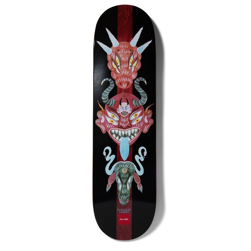 Chocolate Skateboard Dog Perfume Masks Carl Aikens Skateboard Deck - 8.5"