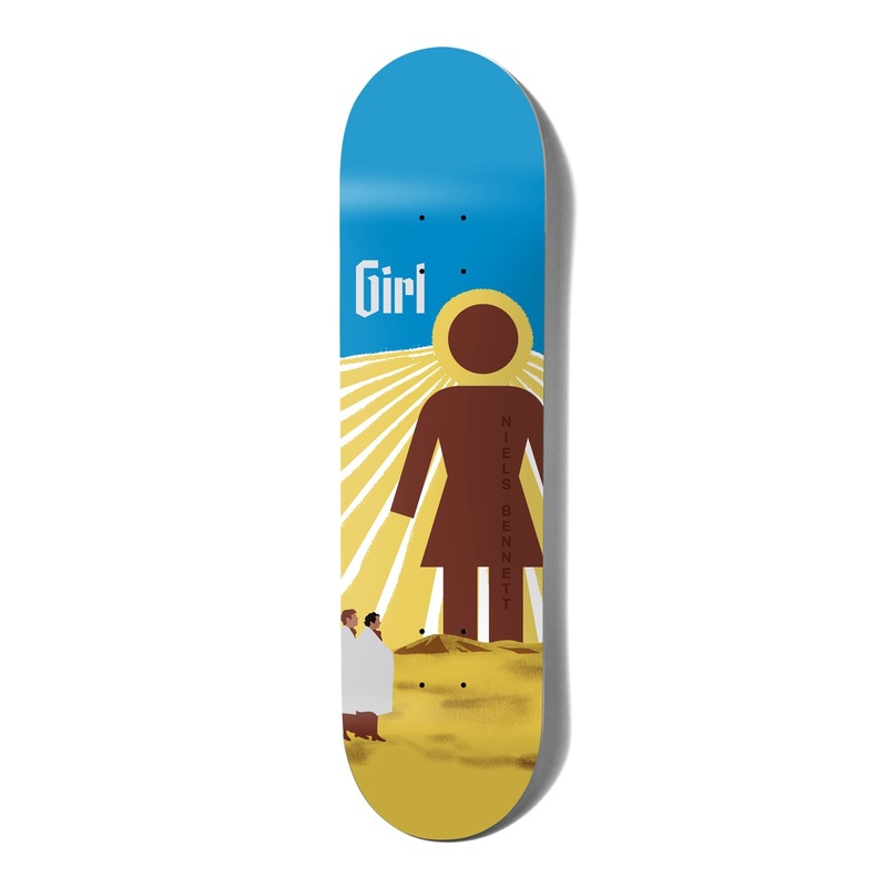 Girl Gospel Niels Bennett Skateboard Deck - 8.0"