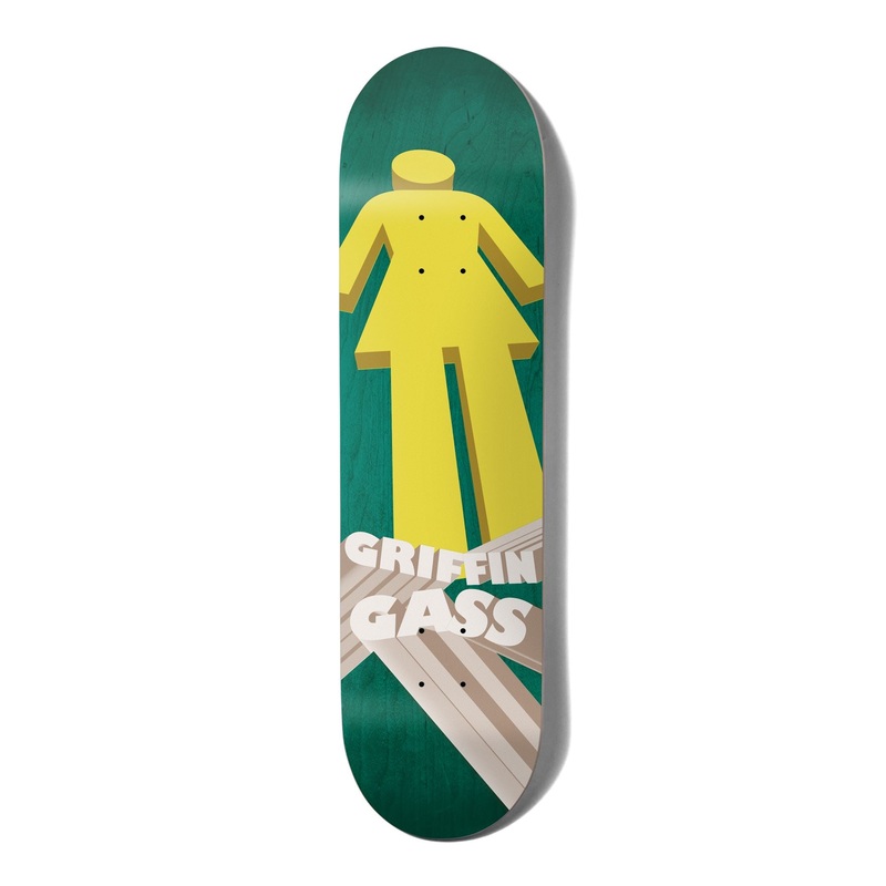 Girl Herspective Griffin Gass Skateboard Deck - 8.25"