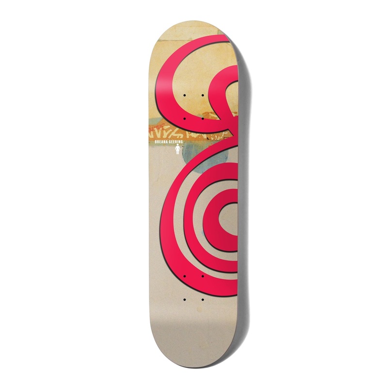 Girl Jenkins Swirls Breana Geering Skateboard Deck - 8.0"