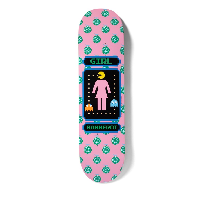 Girl Skateboard Pac-Man Simon Bannerot Skateboard Deck - 8.5"