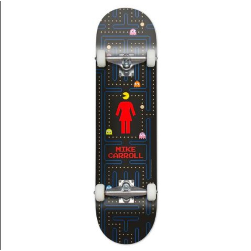 Girl Skateboard Pac-Man Special Edition Mike Carroll " Complete Skateboard - 8.0"