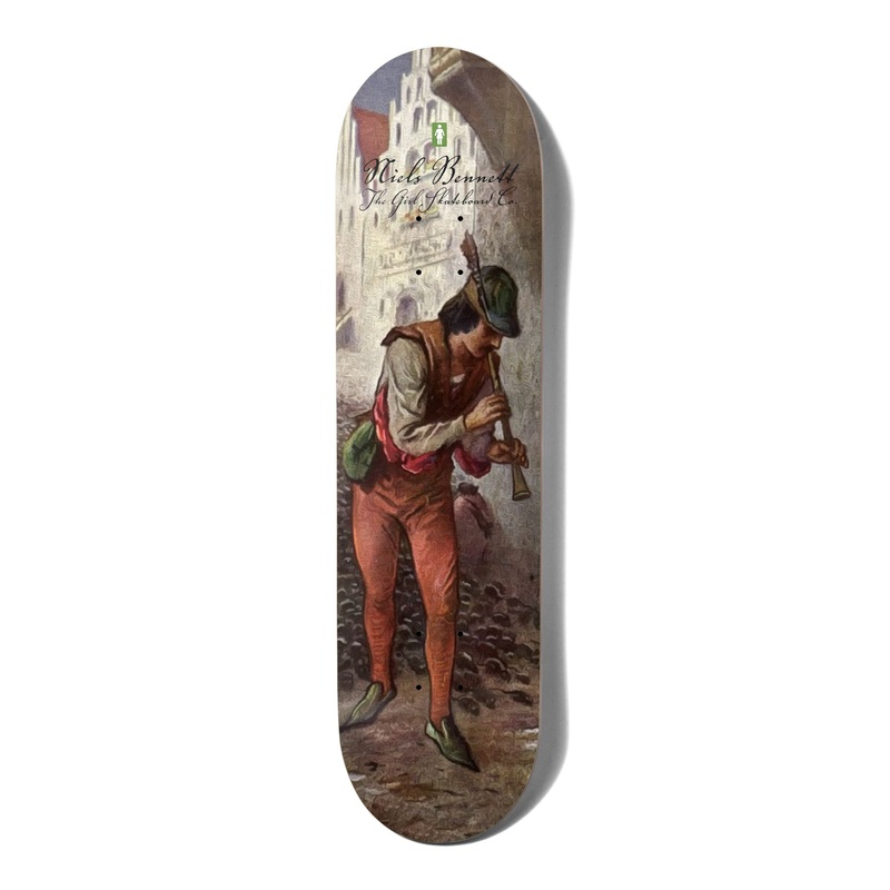 Girl Skateboard The Piper Niels Bennett Skateboard Deck - 8.25"
