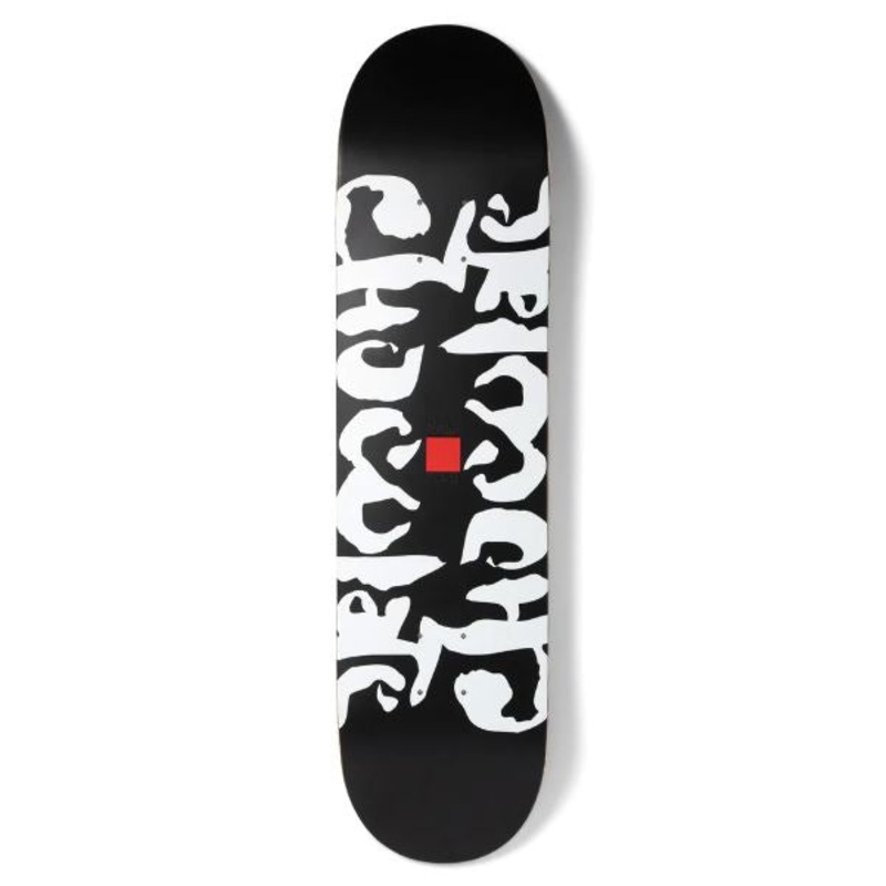Chocolate Ink Blot Black Chris Roberts Twin Tip Skateboard Deck - 8.5"