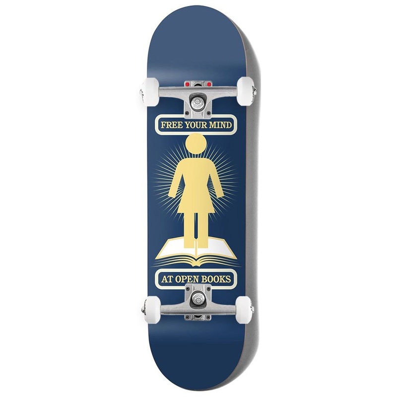Girl Open Book Niels Bennett x Venom Custom Complete Skateboard - 8.0"