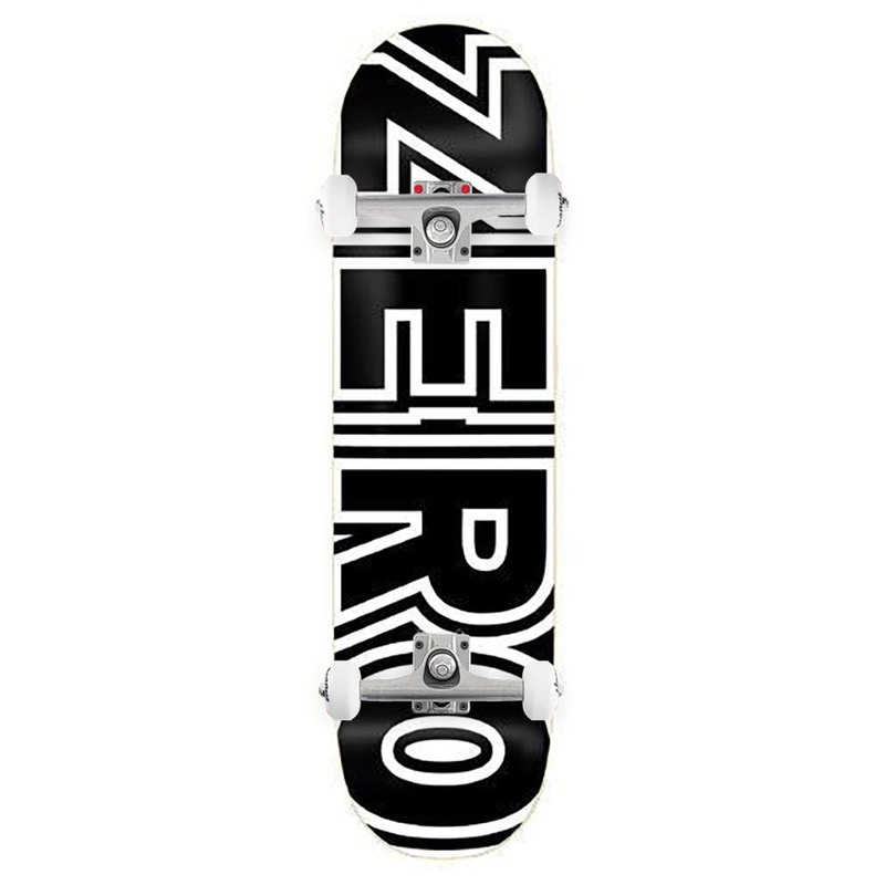 Zero Skateboard Bold Black White x Venom Custom Complete Skateboard - 8.0"