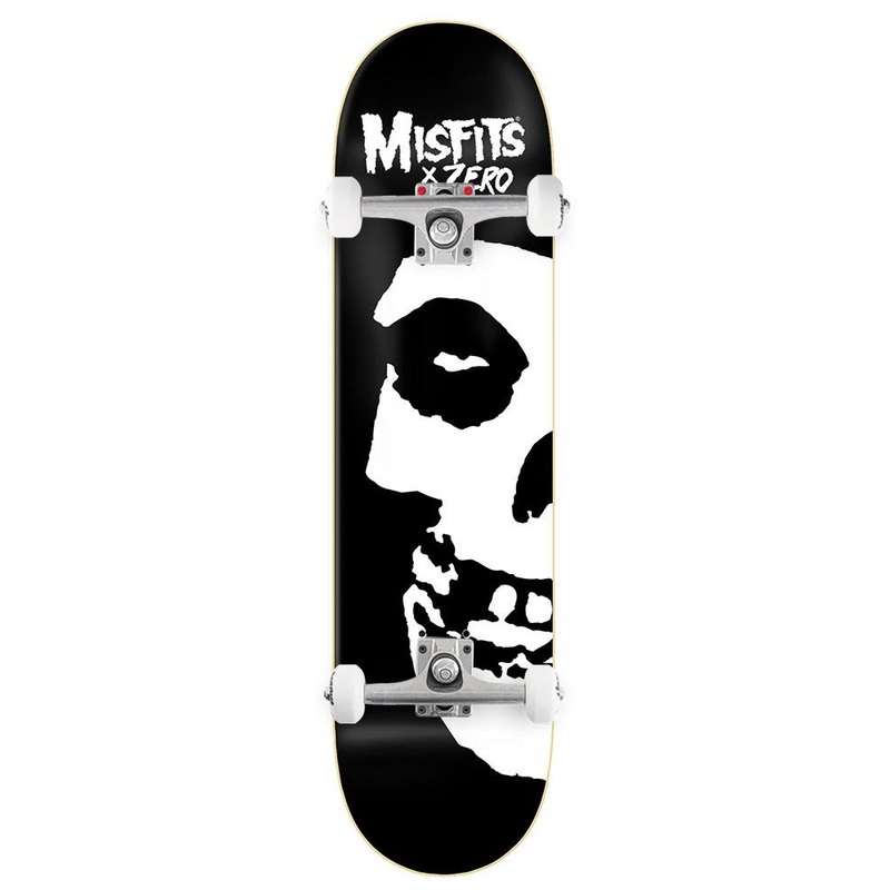 Zero Skateboard Misfits Fiend Skull Left x Venom Custom Complete Skateboard - 8.25"
