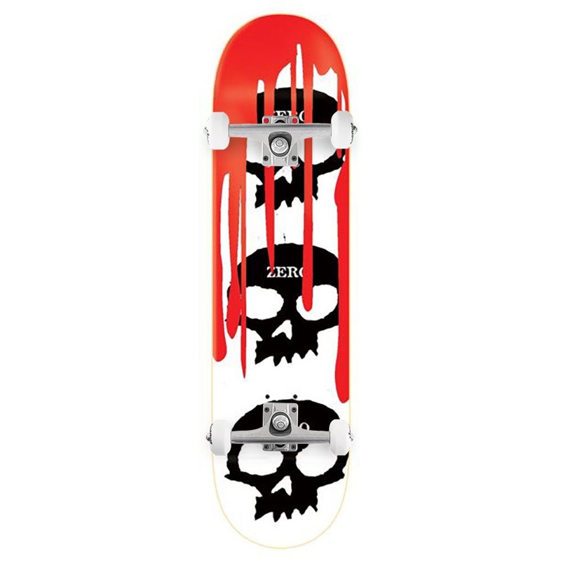 Zero Skateboard Skull Blood White Black Red x Venom Custom Complete Skateboard - 8.125"